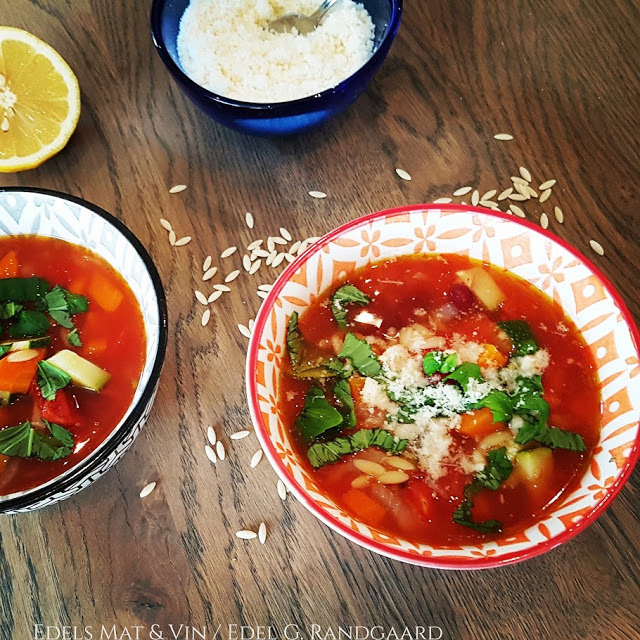 Minestronesuppe med risoni ?