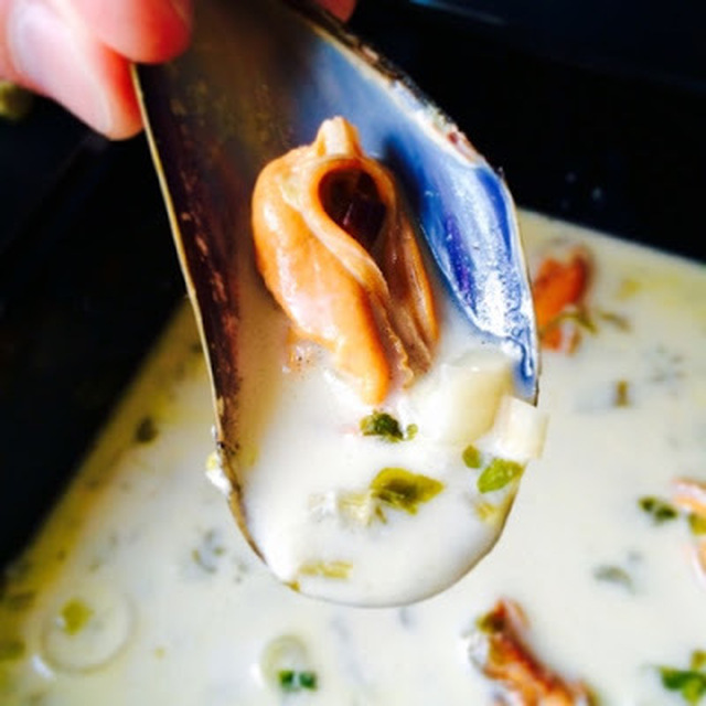 Muslingesuppe, simpelt, hurtig og knald lækkert!
