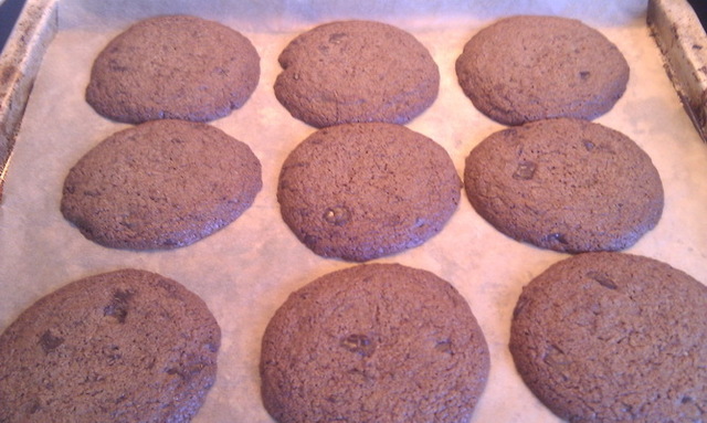 Cookies med chokolade eller kakaonibs