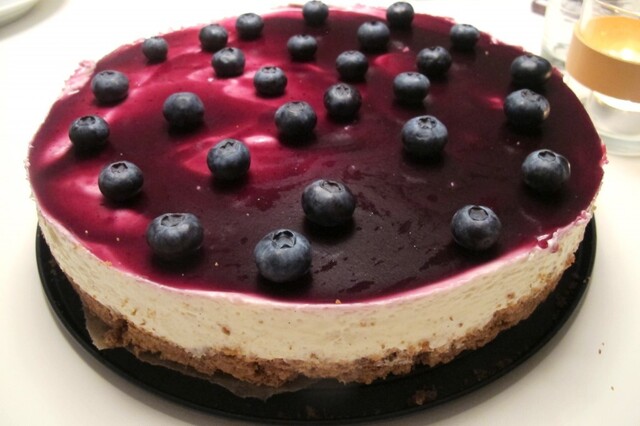 Blåbær cheesecake