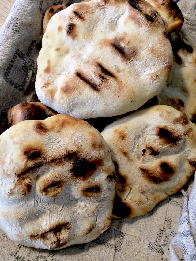 Fladbrød på grill