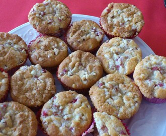 Opskrift: Rabarber muffins