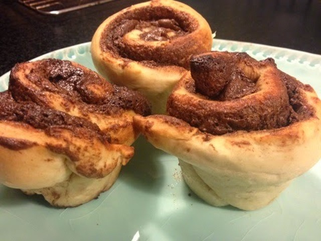 Nutella muffin snegle
