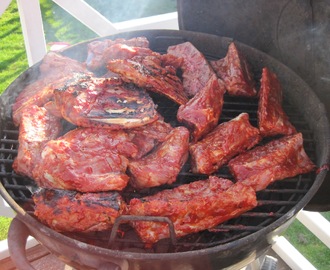 Spareribs på grill