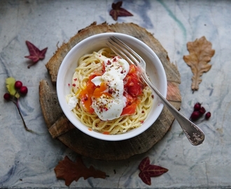 Kylmäsavulohipasta | Cold smoked salmon pasta