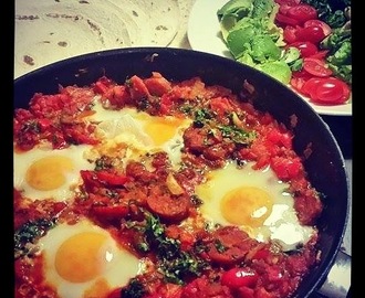 Huevos Rancheros con maalaismakkara