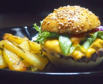 Gourmet karitsa-burger