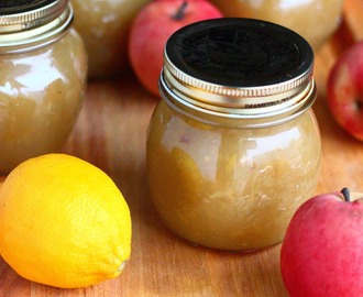 Sitruunainen omenahillo ja helppo omenasose