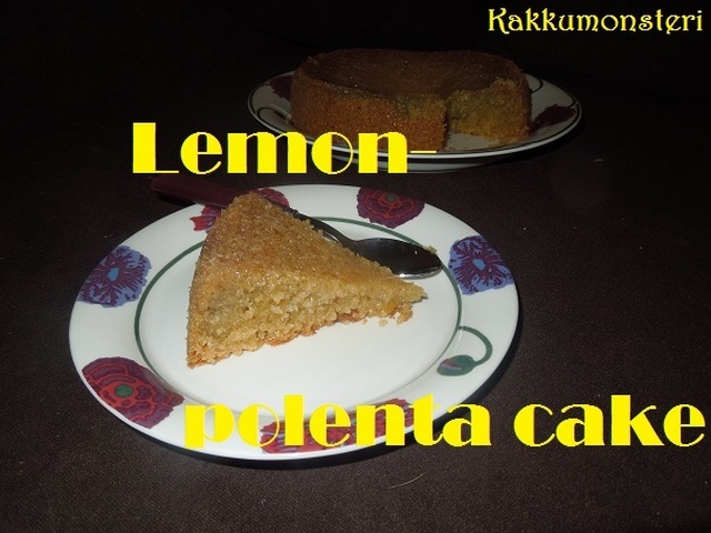 Lemon polenta cake (G)