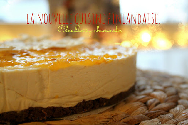 Itsenäisyyspäivän juustokakku / Cloudberry cheesecake