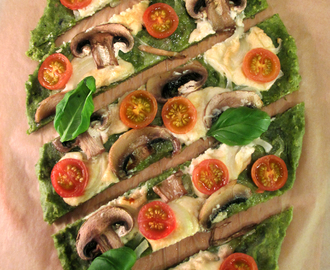 Vegaaninen pinaatti-tofu pizza kauramozzarella + kustannusarvio