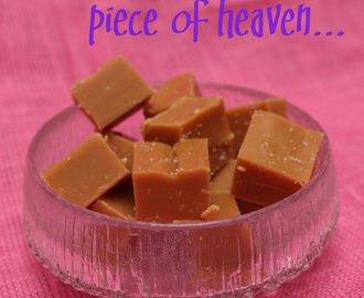 Salted white chocolate fudge