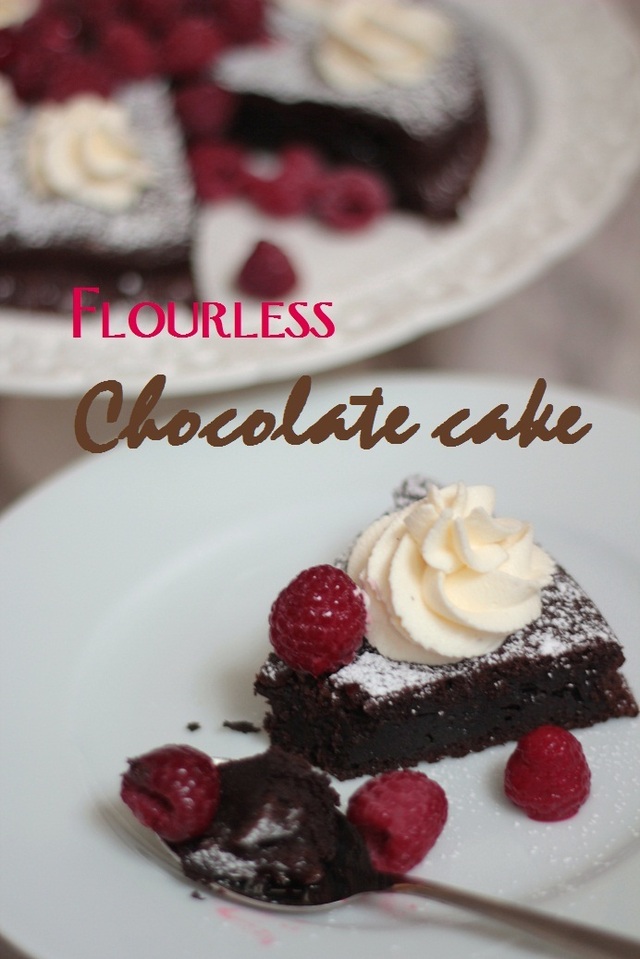 Jauhoton suklaakakku / Flourless chocolate cake