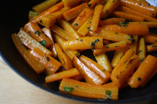 Paistetut porkkanat