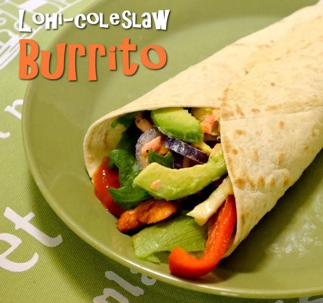 Lohi-coleslaw Burrito