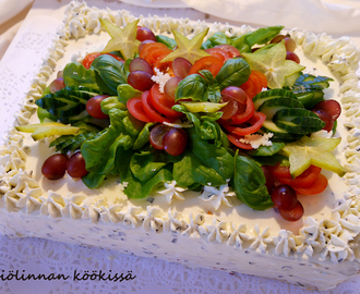 Happy, happy, happy birthday! - synttäreiden raikas tomaatti-fetakakku