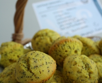 Muffins aux graines de pavot et citron chez Jasu (Unikonsiemen-sitruunamuffinit)