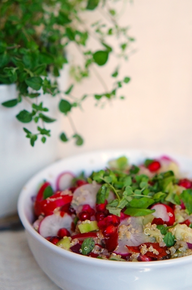 Mehukas granaattiomenasalaatti / A juicy pomegranate salad