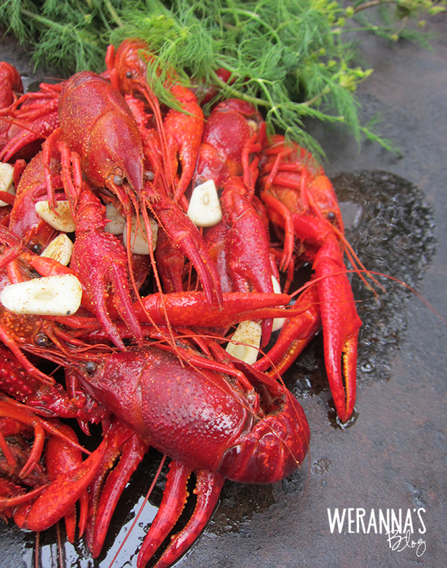 Idea for Crayfish on wok - jokiravut muurikalla