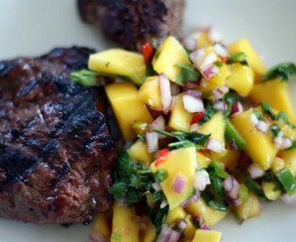 Churrasco ja mangosalsa