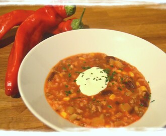 Soppaa chili con carne