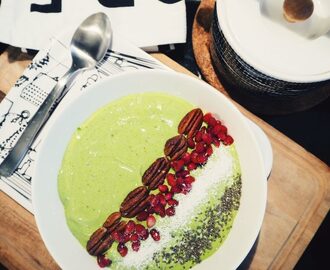 Lauantaiaamun vihreä smoothiebowl