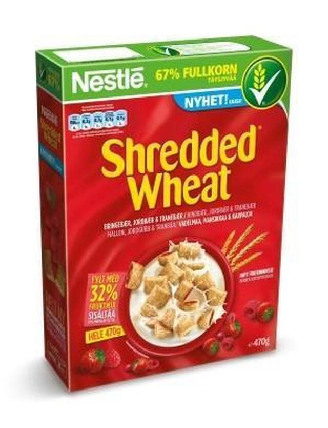 Mainos: Shredded wheat Punaiset marjat