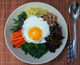 Bibimbap - sekoita riisi ja kasvikset