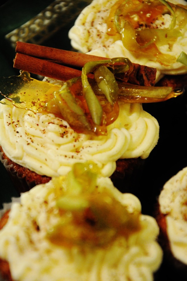 Omena -kaneli -cupcakes