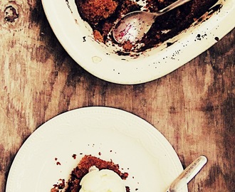 Jogurttisorbet & Mustikkakukko, raikasta ja makeaa samalla lautasella!