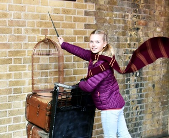 Harry Potteria studiokierroksella ja King's Crossin asemalla