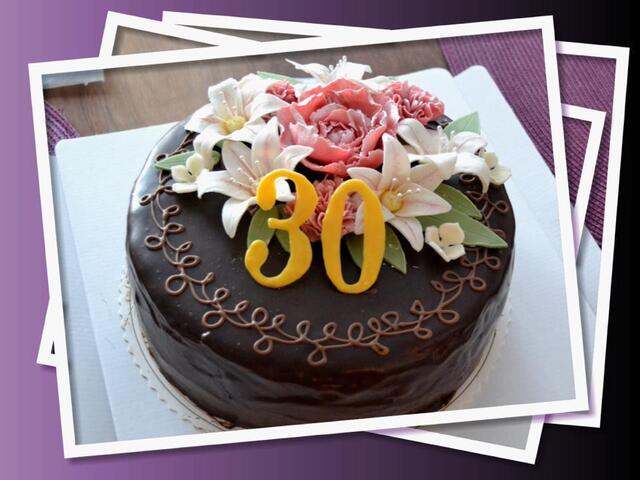 30-vuotis Suklaa-appelsiinikakku