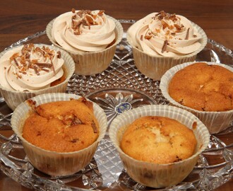 Daim-muffinit (+kuorrute cupcakeille)