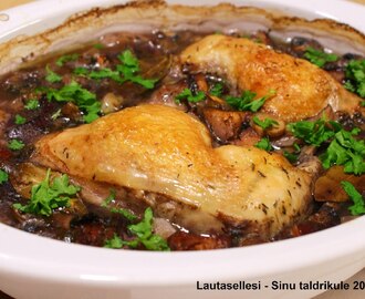 Coq au vin uunista – Coq au vin ahjust