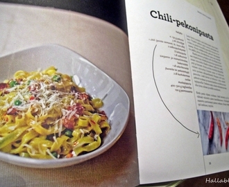 Chili-pekonipasta