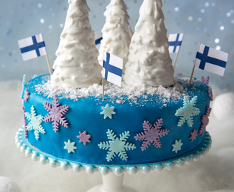 Itsenäisyyspäivän talvikakku / Frozen-kakku