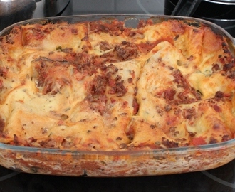 Kevyempi lasagne