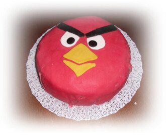 Angry birds -kakku ja munakasrulla