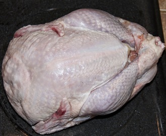 Spatchcocked turkey