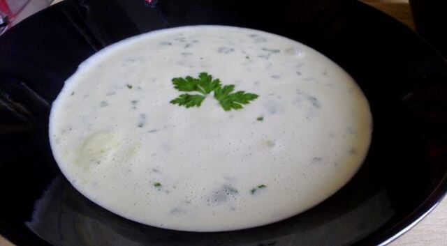 Sinihomejuustokeitto/Blue cheese soup