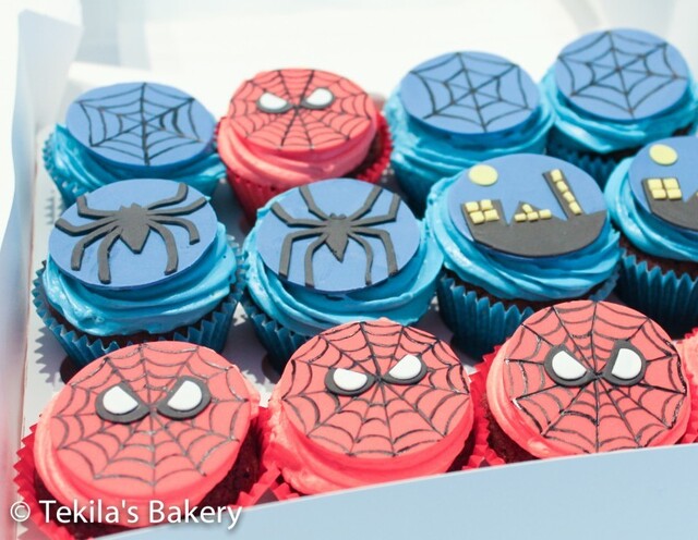 Spiderman muffinsseja synttäreille, muutamat vinkit koristeluun!