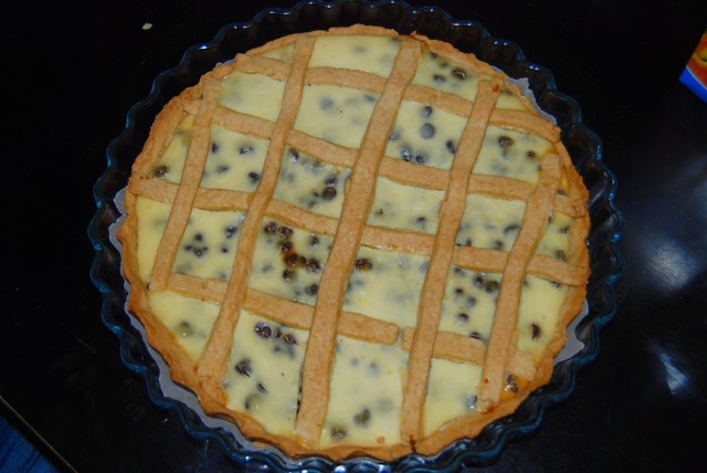 Crostata alla ricotta e gocce di cioccolato - ricotta-suklaahippu -piirakka