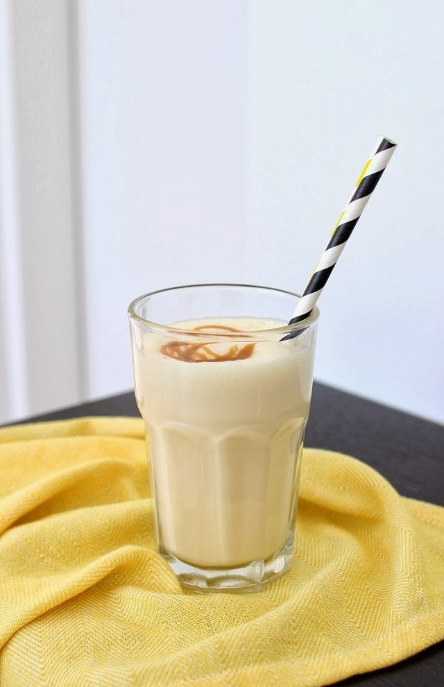 Salted caramel milkshake