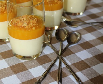 Mango- vanilijapannacotta