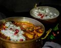 Pakkaspäivän pelastus - Lammasmakkara curry granaattiomenajogurttilla