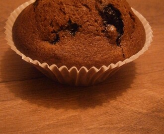 suklaa-mustikka muffinit