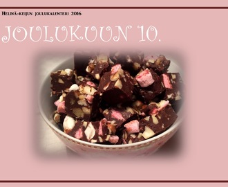 Helinä-keijun joulukalenteri: Rocky road -fudge