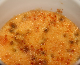 Passionhedelmä creme brulee