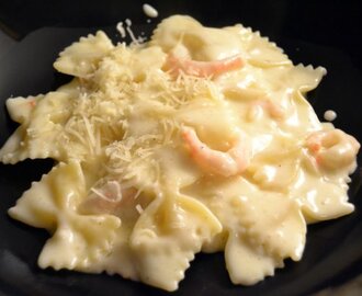 kermainen katkarapupasta