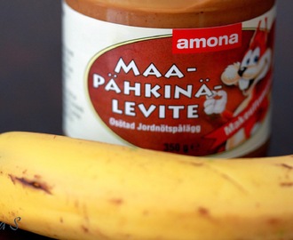 Sokeriton maapähkinä-banaanijäätelö